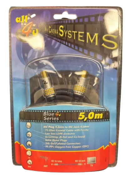 Cinch-Kabel 5,0 m, Blue Gold Series