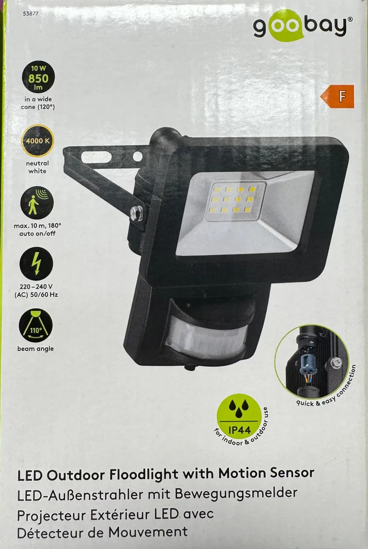 LED-Außenstrahler mit Bewegungsmelder
