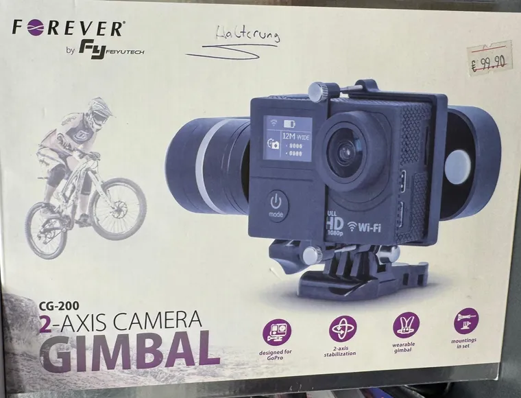 Action-Kamera mit 2-Achsen-Gimbal