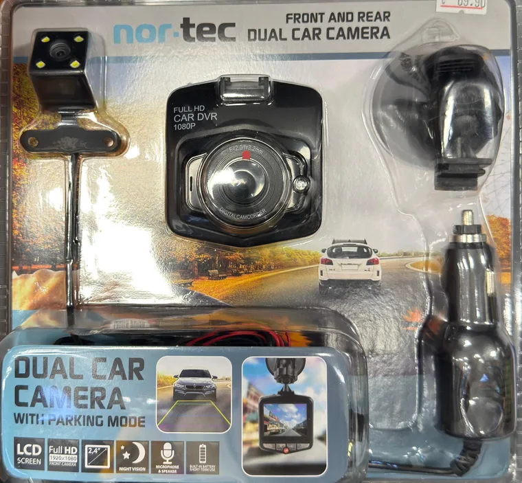 Dual-Dashcam mit Front- und Heckkamera