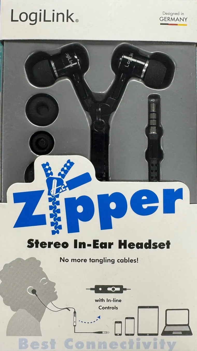 Zipper Stereo In-Ear-Headset