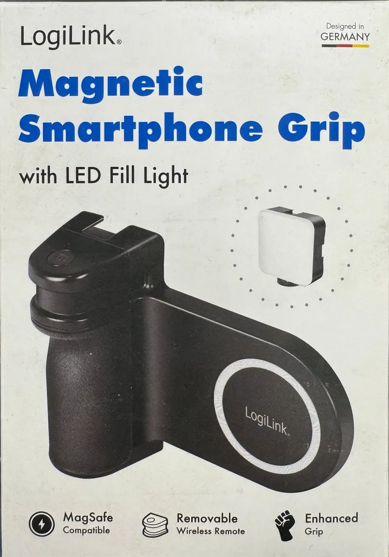 Magnetischer Smartphone-Griff mit LED-Licht